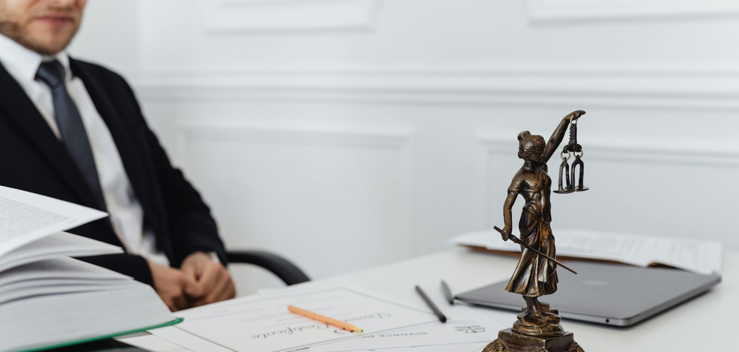 Lawyer at desk