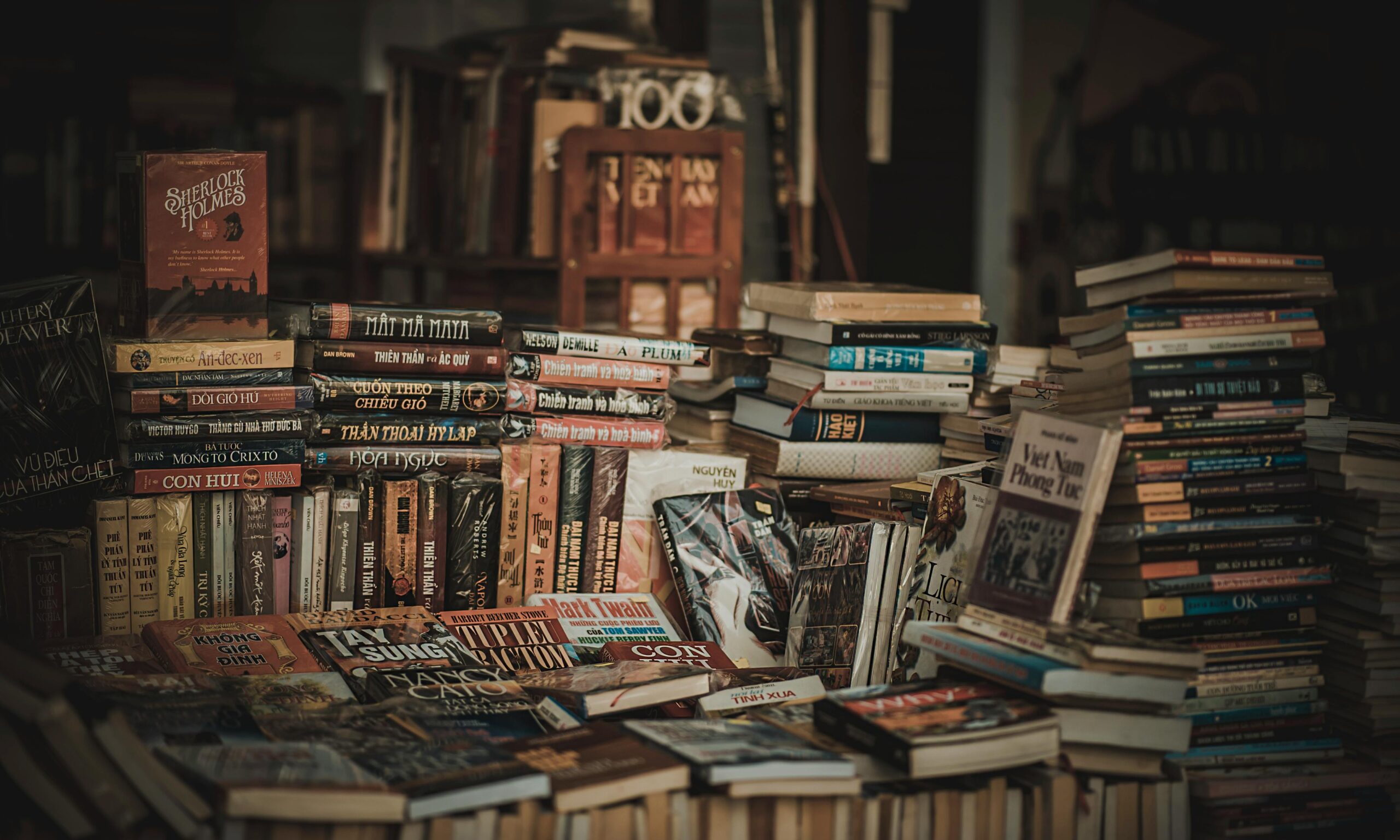 bookshelf of books